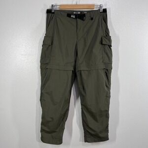 REI Women's 10P Cargo Hiking Pants UPF 50+ Green Quick Dry Pockets Outdoor Trail